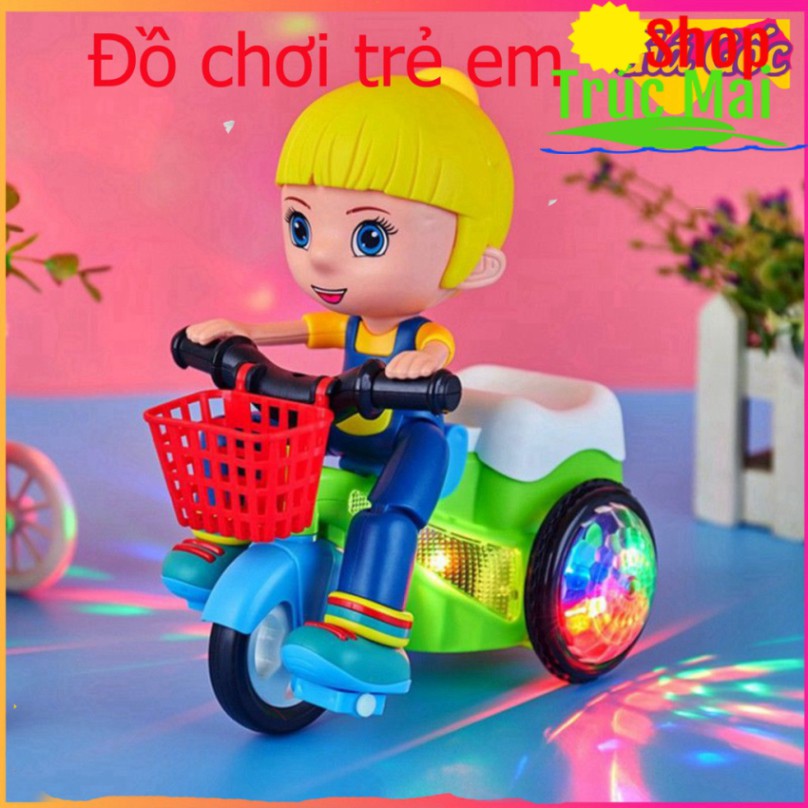 [Loại 1] Bé Tập đạp xe xe đạp vui nhộn đồ chơi cho bé đèn trung thu