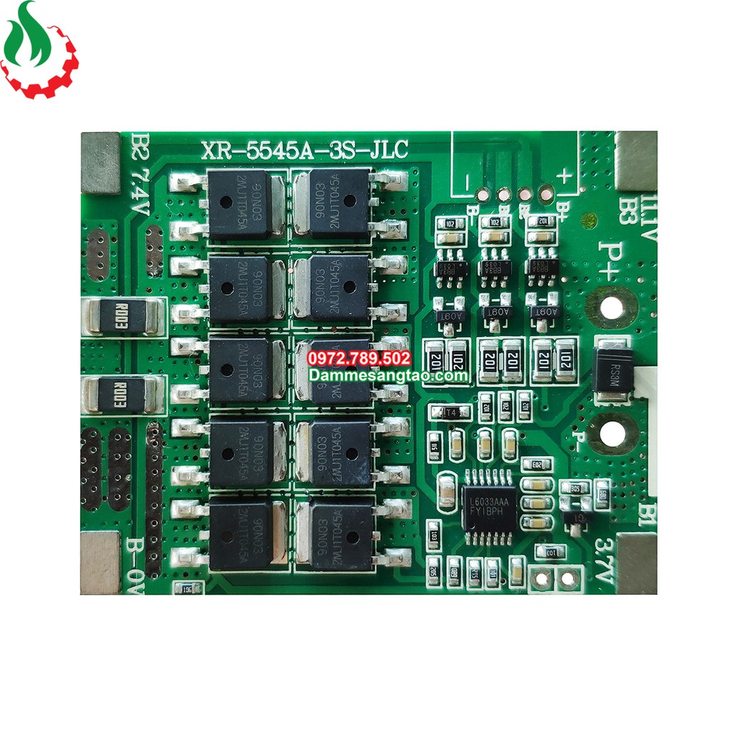 Mạch 3S 12V 30A XR bảo vệ pin Li-ion 3.7V