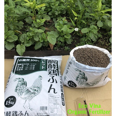 (500G) Phân gà hữu cơ lên men Nhật Bản dạng viên nén - gói chia 500g