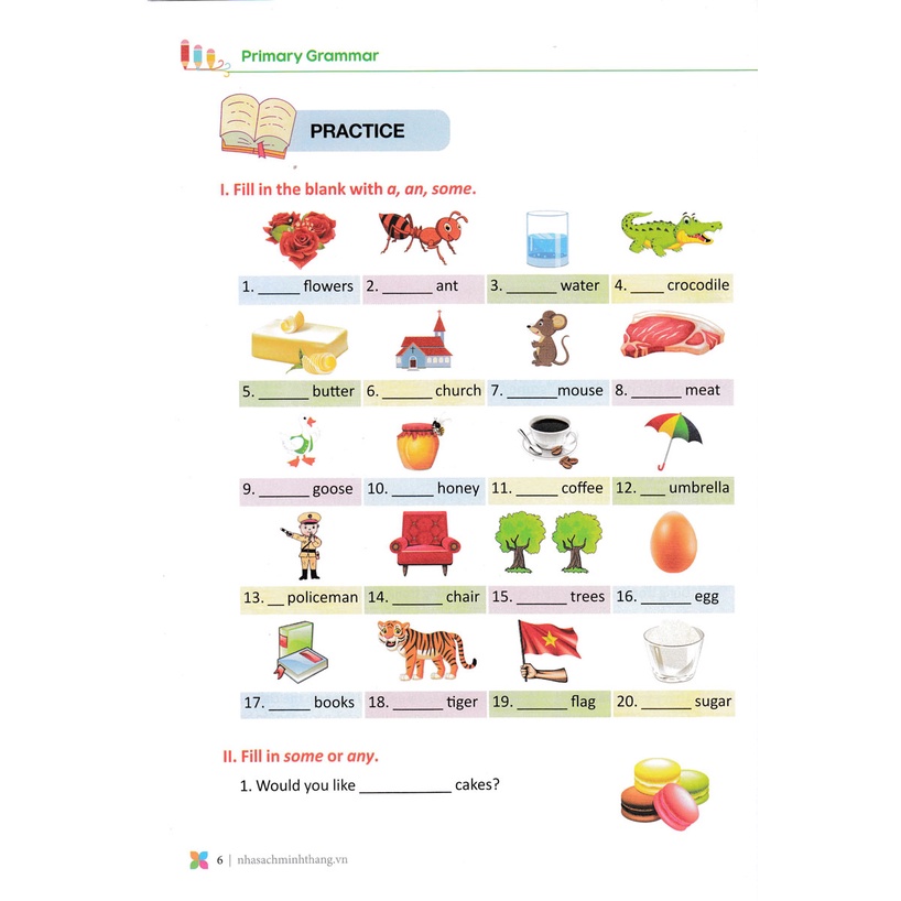 Sách Tham Khảo - Primary Grammar - Ngữ Pháp Tiếng Anh Theo Chủ Đề Lớp 5 - Tập 1 - MT