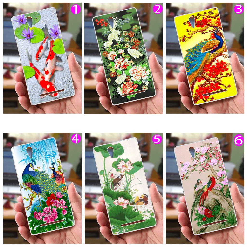 Ốp lưng Sony Xperia C3 (Dẻo) - Hình Chim, Cá