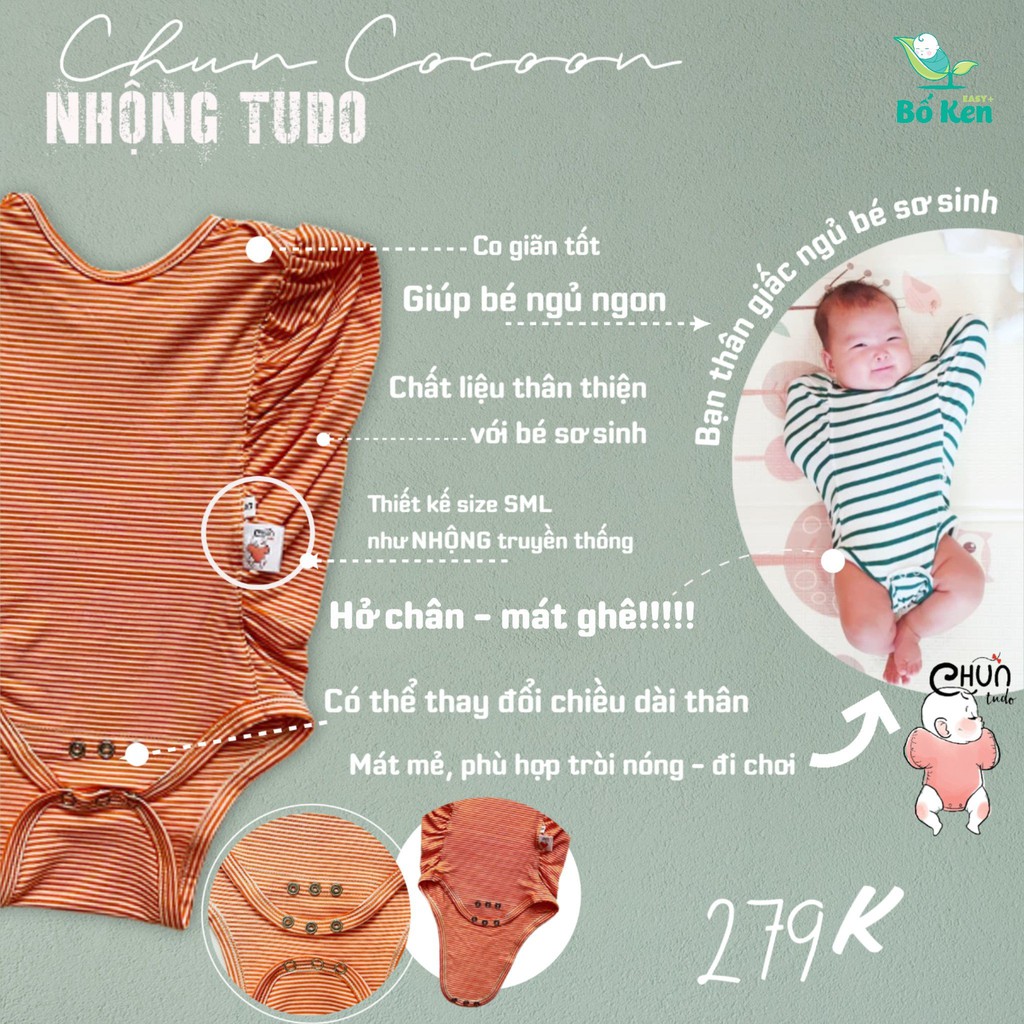 Shop Bố Ken Nhộng Chũn Hở Chân Cocoon [Nhộng TUDO] [GIÚP BÉ NGỦ NGON, SÂU GIẤC]