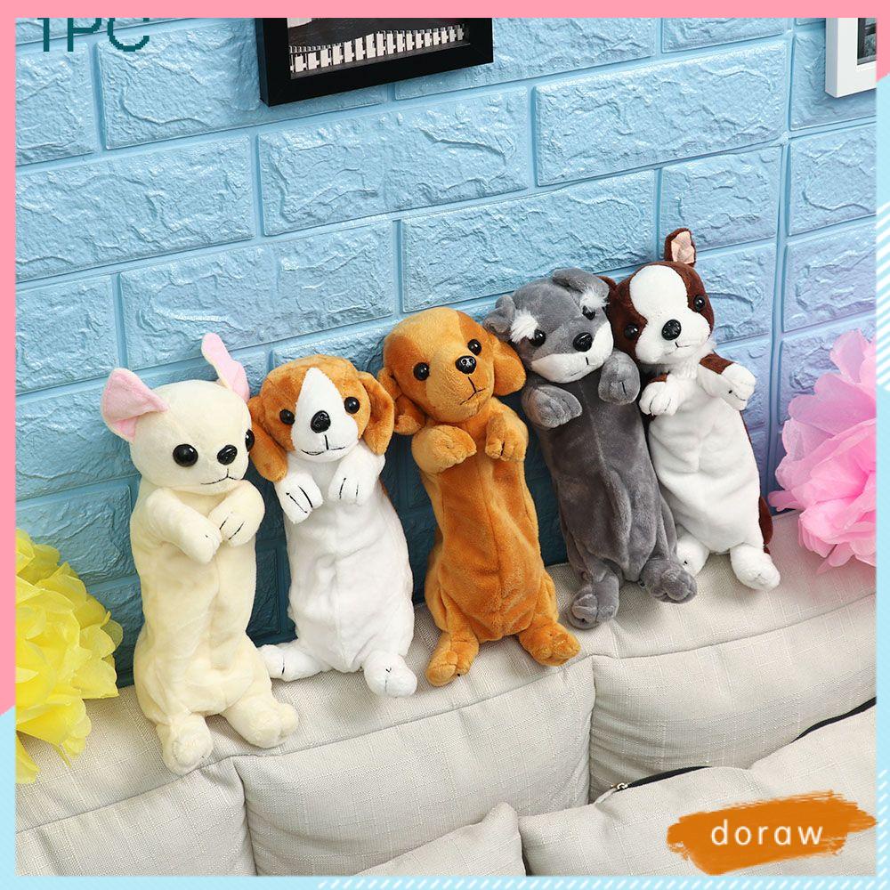 1 Túi Đựng Bút/Tiền Xu/Đồ Trang Điểm Bằng Vải Lông Nhung Dễ Thương Xinh Xắn