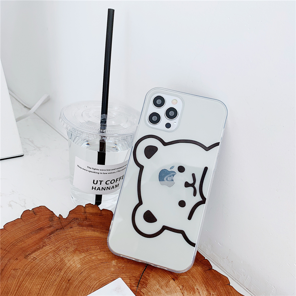 Ốp điện thoại TPU mềm mini hình bùa chú gấu mập cho iPhone 12 Pro Max SE2 2020 11 XS MAX 78 Plus X XR 12 min
