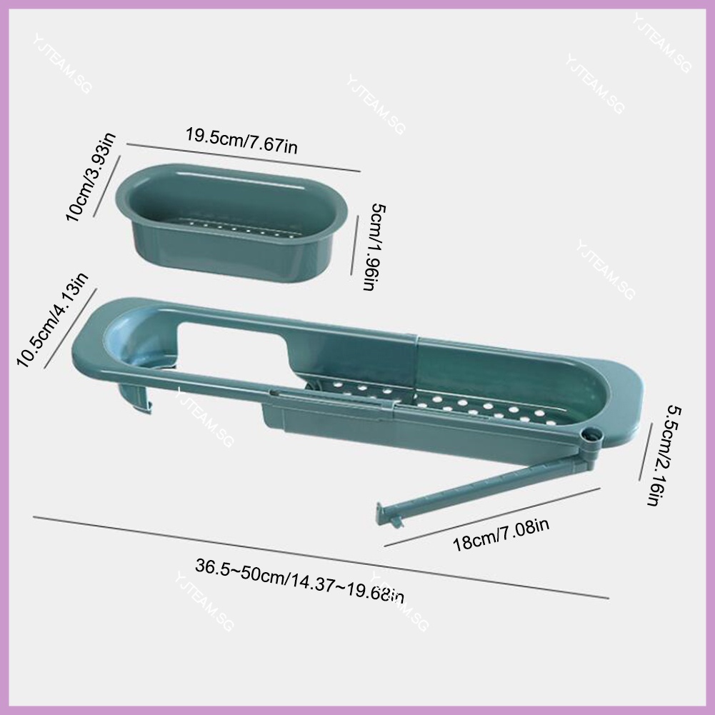 Thể Điều Chỉnh  Kệ Để Đồ Rửa Chén, Giá Để Đồ Rửa Bát Đa Năng Có Móc Treo Khăn Tiện Dụng