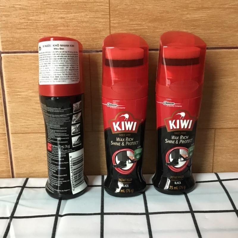 Xi nước đánh giầy KIWI đen 75ml