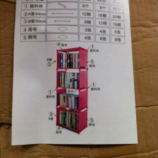 Kệ sách đa năng 4 tầng
