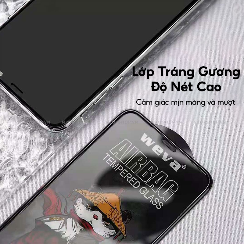 Kính Cường Lực PANDA 18D Viền Nổi 3D Chống Vỡ Chống Va Đập Cho Điện Thoại 13 Pro Max 12 Pro Max 11 Pro Max Njoyshop