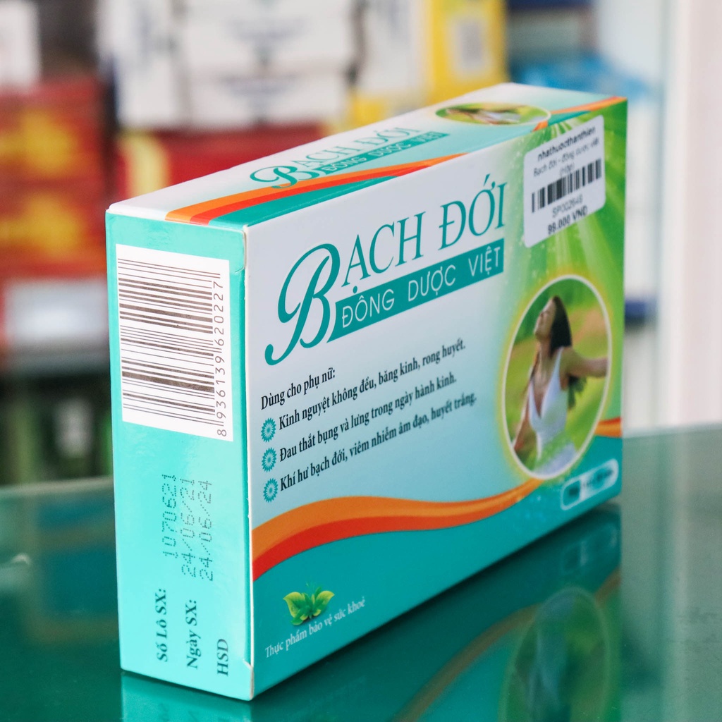 Bạch đới Đông Dược Việt – Hỗ trợ điều hòa kinh nguyệt, giảm viêm nấm âm đạo (Hộp 30 viên)