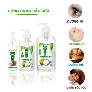 [Chai Xịt] Dầu Dừa 100% Nguyên Chất Vietcoco 250ml