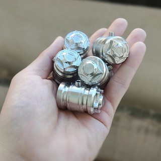 Chụp (che) cốt giò đạp [INOX -  mẫu ngôi sao] - [FREESHIP XTRA] - dành cho nhiều loại xe