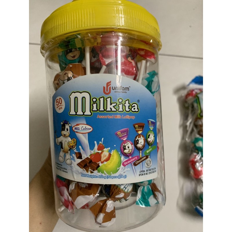 Kẹo sữa hỗn hợp Milkita gói 450g ( 50 Que )