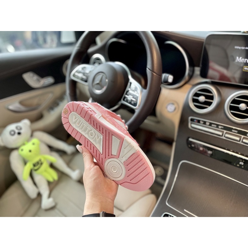 GIÀY LV HỒNG TRẮNG LAI AU CAO CẤP