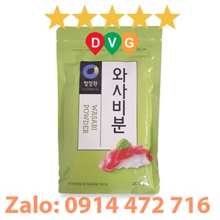 Bột Mù Tạt Xanh Wasabi Daesang 200 Gram - Nhập Khẩu Hàn Quốc