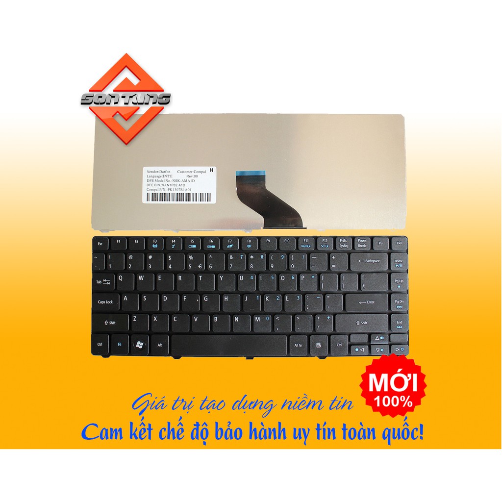 BÀN PHÍM LAPTOP ACER ASPIRE 4736 3820 4736Z 4736ZG 4750G 4736G 4810T 4733 4738 4739 4740 4741 4752 E1-471 NHẬP KHẨU