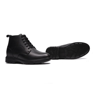 [8CM] Giày Nam Đế Cao T&Tra T100 Đen - Ít Dốc Mang Thoải Mái Hơn