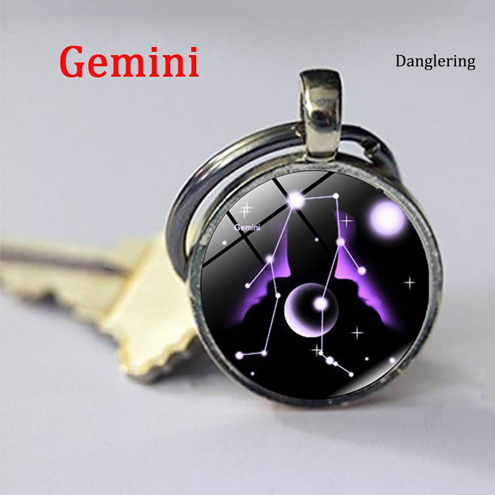 Móc Khoá Tròn In Hình 12 Cung Hoàng Đạo