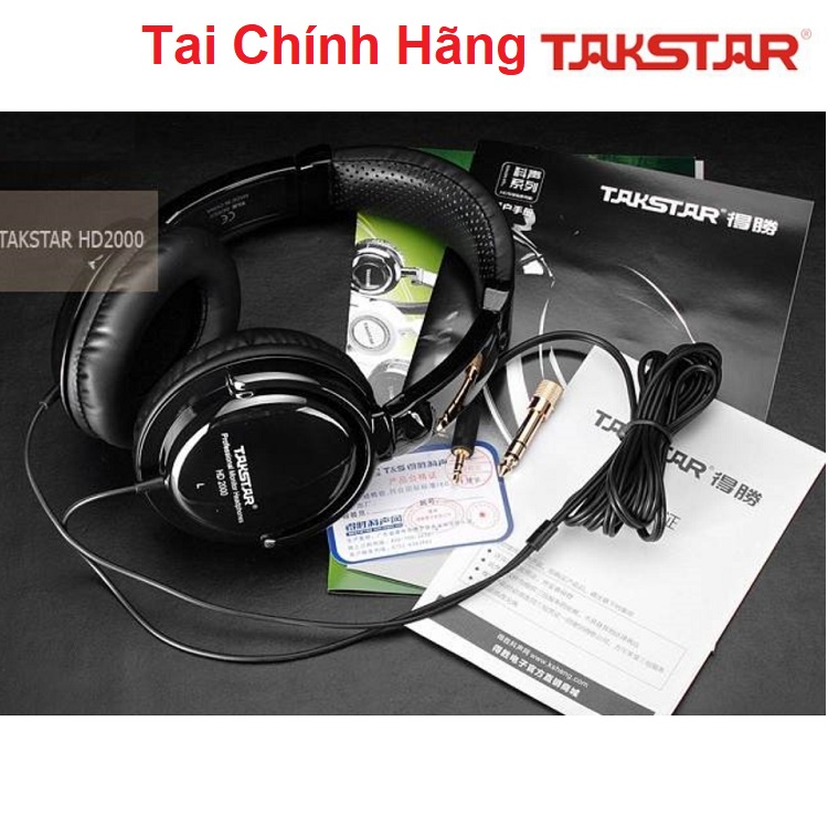Tai Nghe Kiểm Âm, Chính Hãng Takstar HD 2000 - Chuyên Hát Karaoke Livestream - Chuẩn Phòng Thu - Bảo Hành 12 Tháng