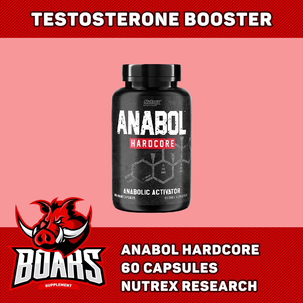 NUTREX ANABOL HARDCORE, TĂNG CƠ, SỨC MẠNH NAM GIỚI, TĂNG TESTOSTERONE - 60 VIÊN