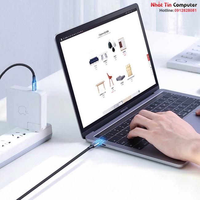 Cáp sạc, dữ liệu USB Type-C to Type-C dài 3M bọc dù hỗ trợ PD 100W Ugreen 90120 cao cấp