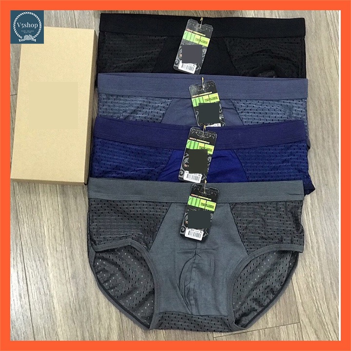 Quần sịp chéo cotton tam giác cao cấp thông hơi thoáng khí lưới to SC8