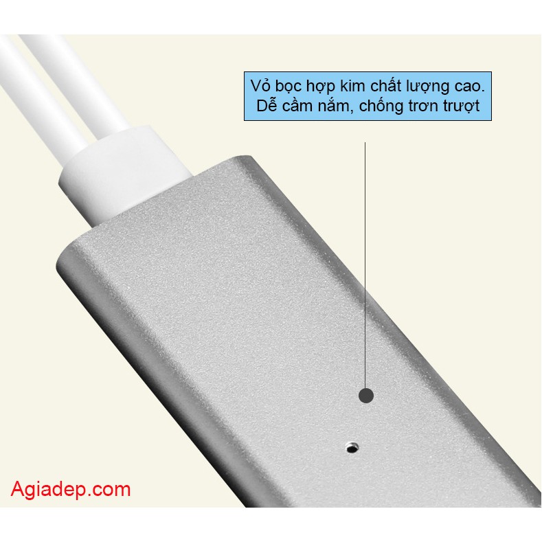 Dây kết nối mọi loại Điện thoại với Máy chiếu và Tivi (Samsung, Android, iPhone to HDMI) - Nổi tiếng của Agiadep