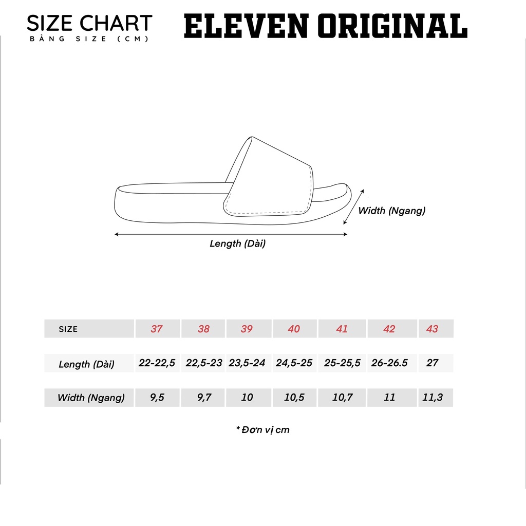 Dép Quai Ngang Eleven Original - Slide Basic