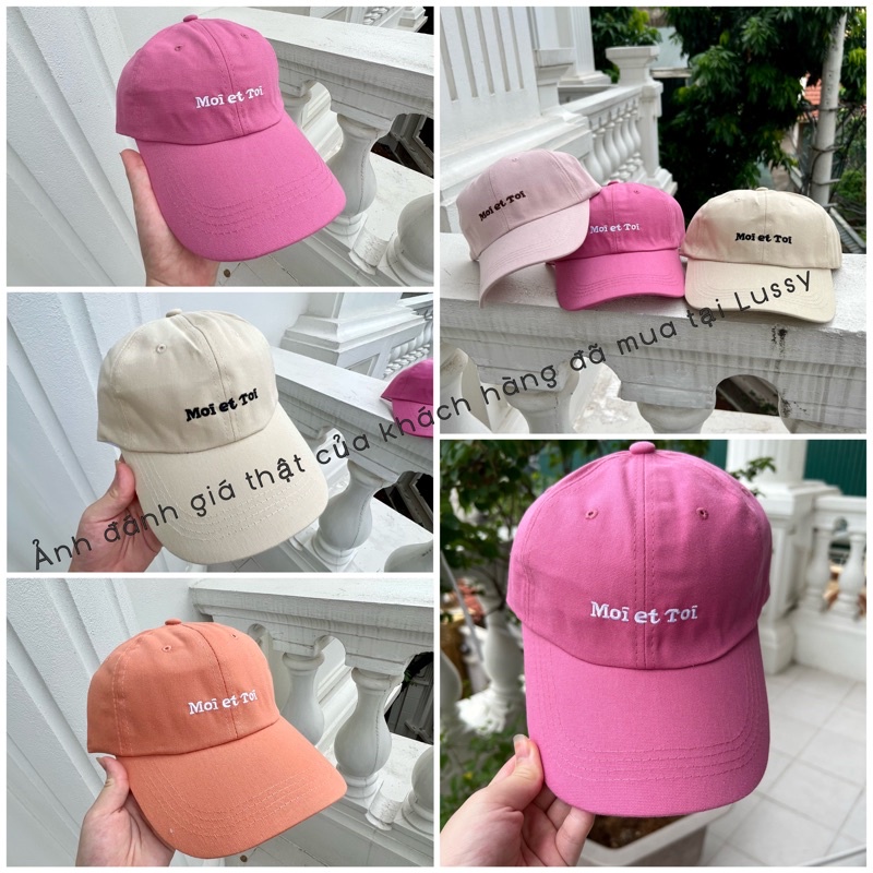 MŨ LƯỠI TRAI NAM NỮ HÀN QUỐC VẢI COTTON MỀM, NÓN KẾT THÊU CHỮ FREESIZE