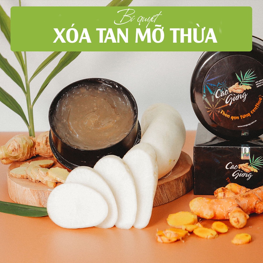 Gel Massage Cao Gừng Tan Mỡ Thiên Nhiên Việt Eo Thon Dáng Gọn 250g - Tặng Đai Nịt Bụng