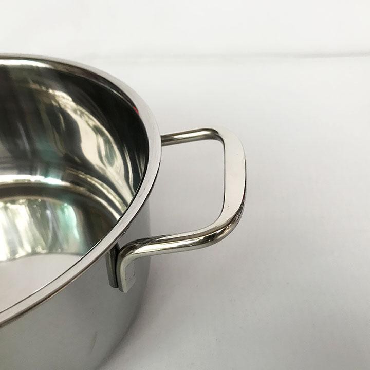 Nồi inox 430, 3 đáy bếp từ Fivestar Standard 16cm Nắp Inox .tặng 5 muỗng inox