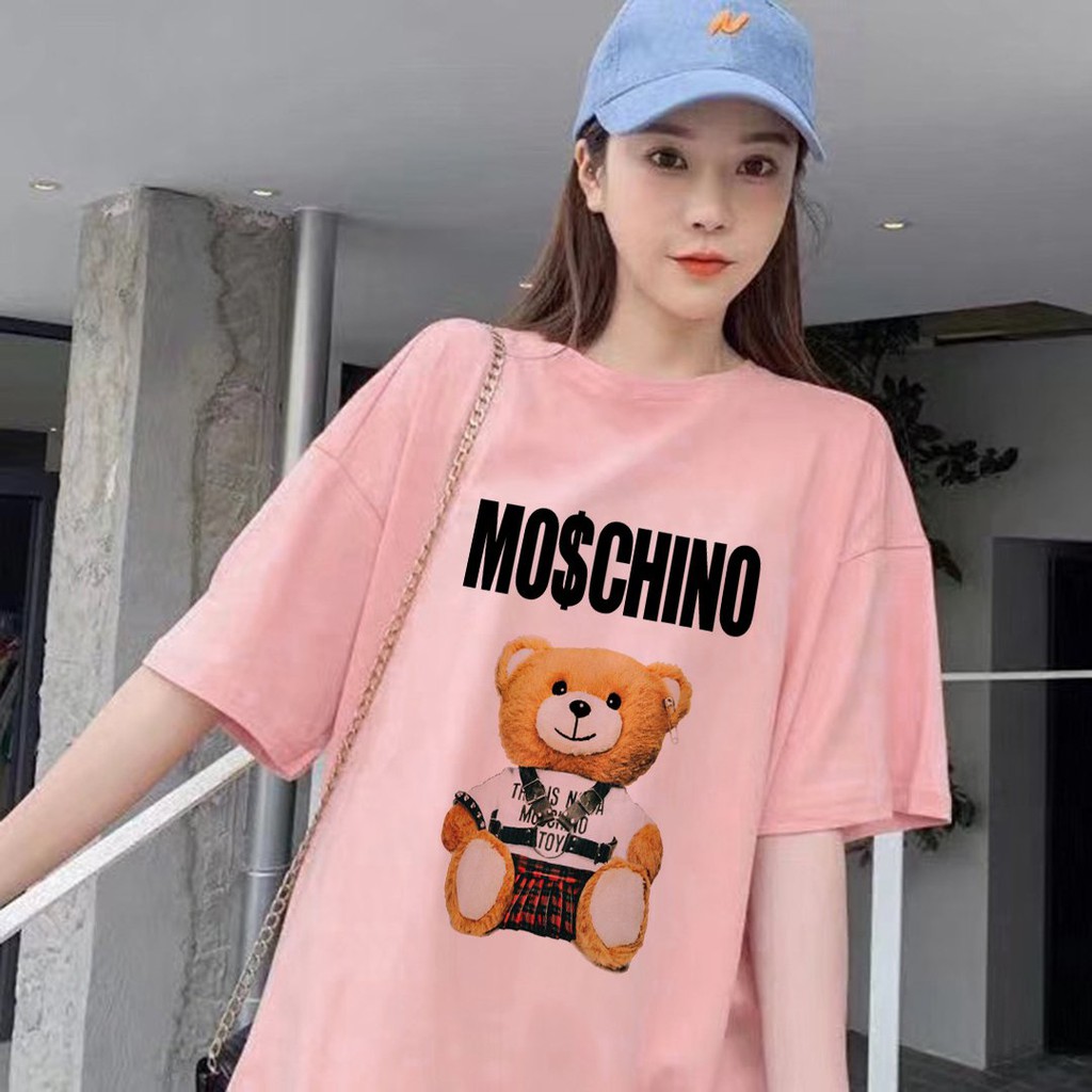Áo Thun Tay Lỡ In Gấu Moschino, Aó Thun Nam Nữ Unisex In Chữ Cá Tính - ATIN51 | BigBuy360 - bigbuy360.vn