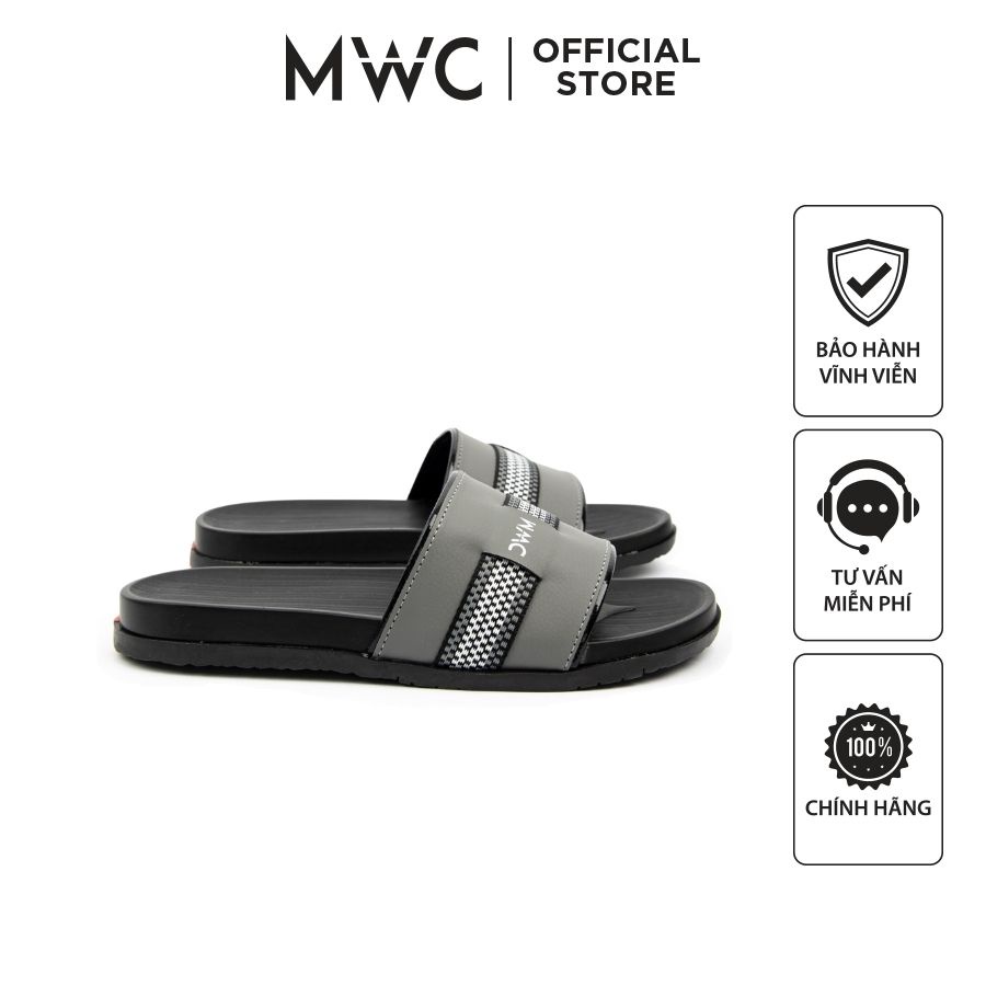Dép MWC 7723 - Dép Nam Quai Ngang Phối Họa Tiết Nổi Bật Cực Đẹp, Dép Nam Kiểu Dáng Đẹp, Đi Êm Chân, Mẫu Mới, Giá Tốt