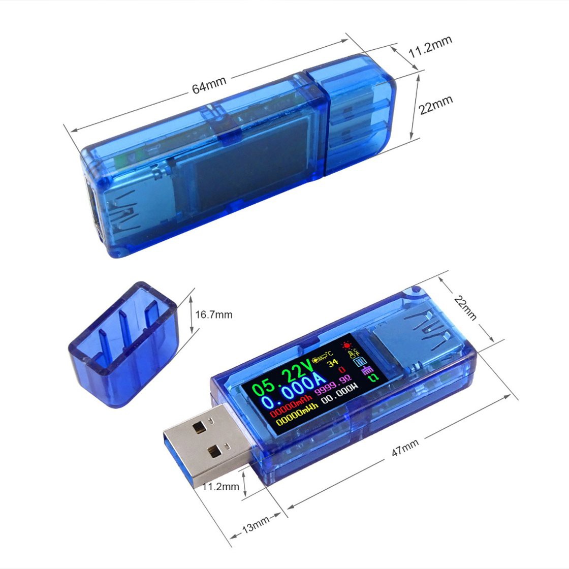 Usb Kiểm Tra Dòng Điện Màn Hình Màu At34 Usb 3.0 Ips Hd