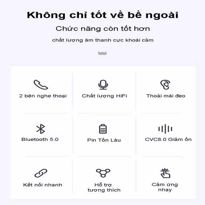 Tai nghe Bluetooth inpods12 Nhiều Màu Phiên Bản Nâng Cấp Pin Trâu Hỗ Trợ Mọi Dòng Máy Mic Đàm Thoại