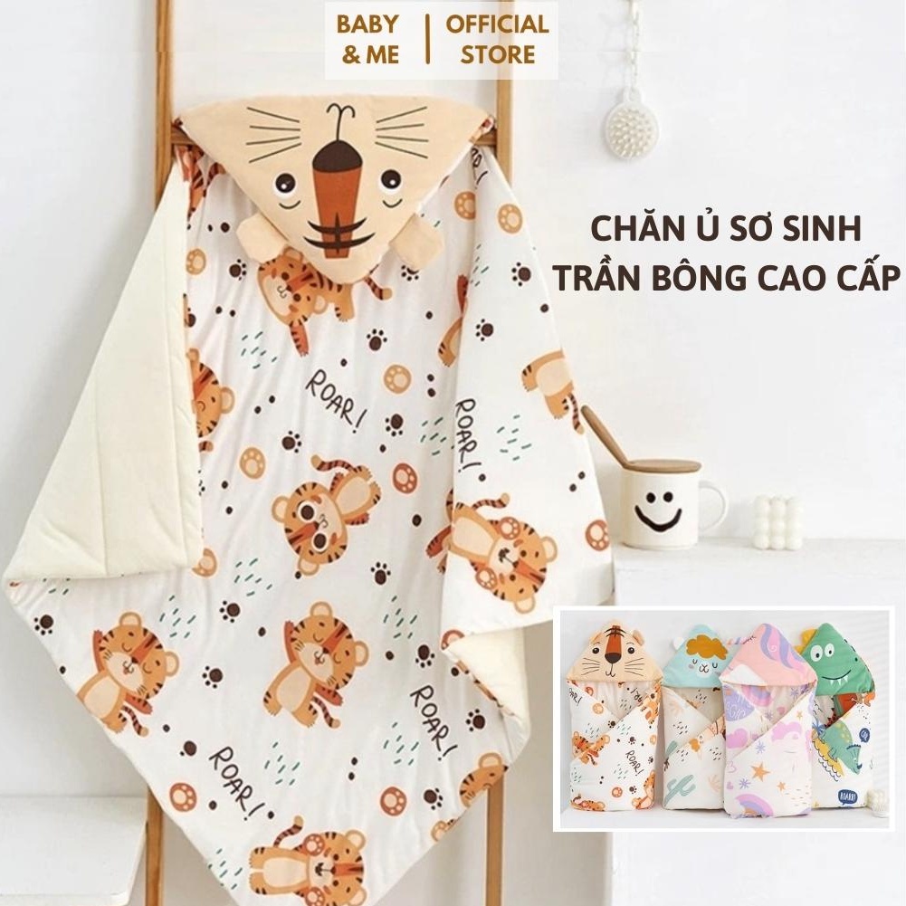Chăn ủ cho bé sơ sinh mùa đông , chăn ủ trần bồng cao cấp cho bé Baby And Me