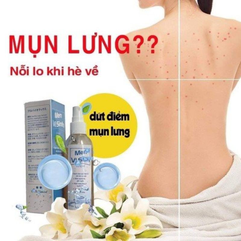 MEN VI SINH TAVIDA HẾT MỤN LƯNG VIÊM NANG LÔNG MẨN NGỨA