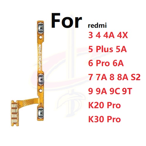Mạch Nút Nguồn Chuyên Dụng Cho Redmi 5 5A 6 6A 7 7A 8 8A 9 9A 9C 9T S2 3 3S 4X 4A K20 Pro K30 Pro