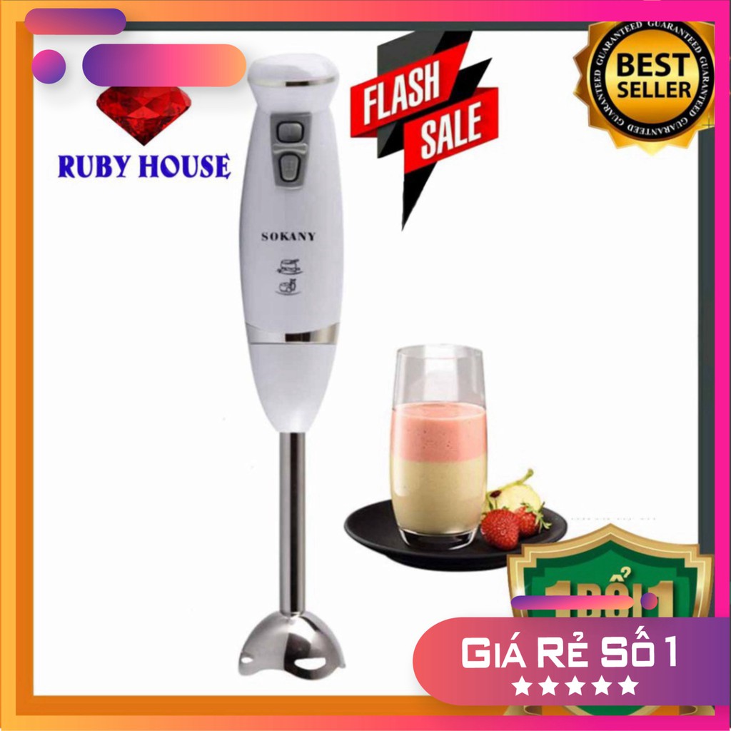 Máy xay đa năng Sokany HB250A CHÍNH HÃNG loại bé, Máy xay cầm tay cao cấp 💖 BBZ Store
