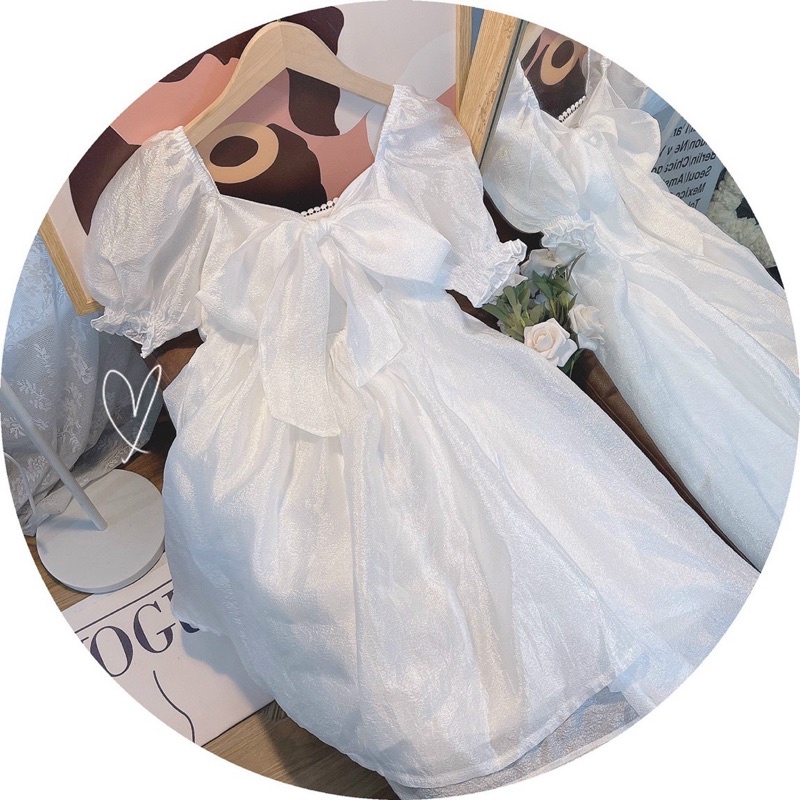 ĐẦM BABYDOLL TRẮNG NƠ LƯNG