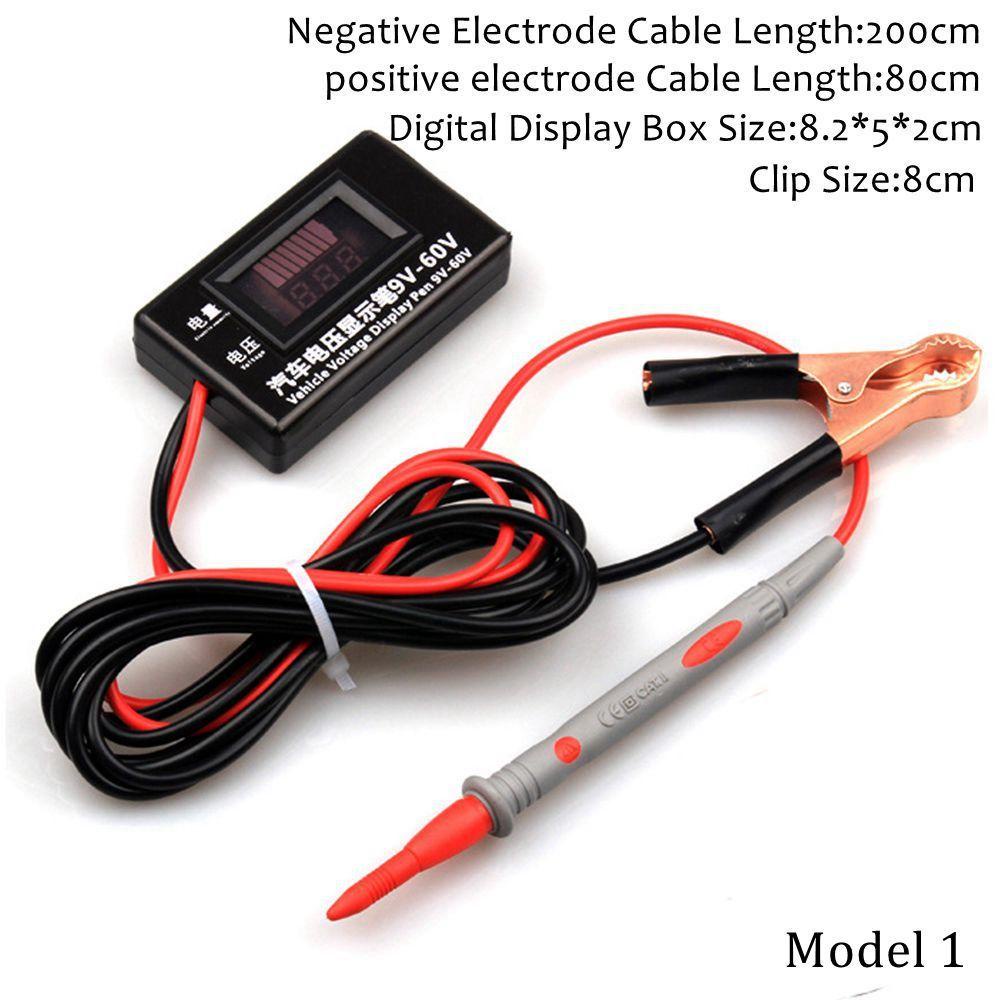 Đầu Dò Thử Điện Màn Hình LCD Kỹ Thuật Số 9-60V Chính Xác Dành Cho Ô Tô