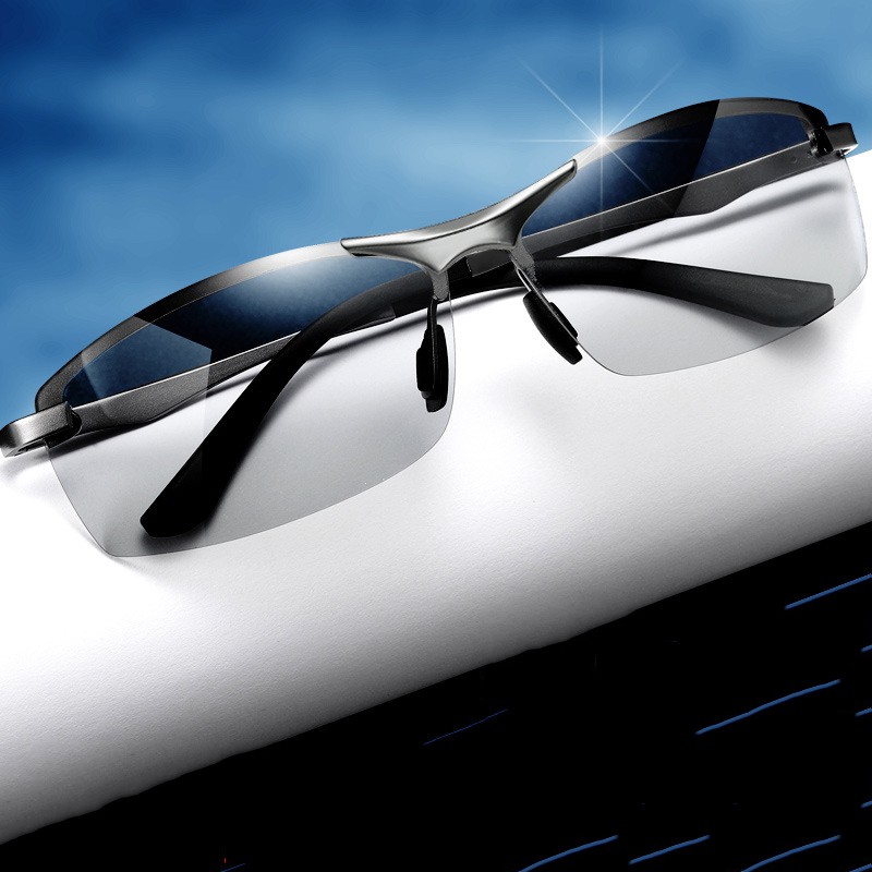 Kính râm - Kính mát nam M05 cảm quang đổi màu kính râm phân cực 3043 ngày và đêm, kính râm nam lái xe