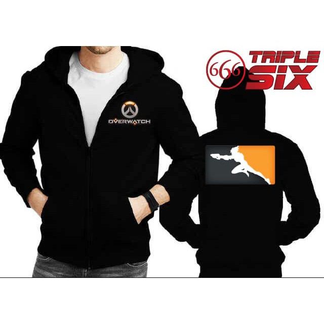 Áo Khoác Hoodie Khóa Kéo In Hoạt Hình Overwatch 90vlo