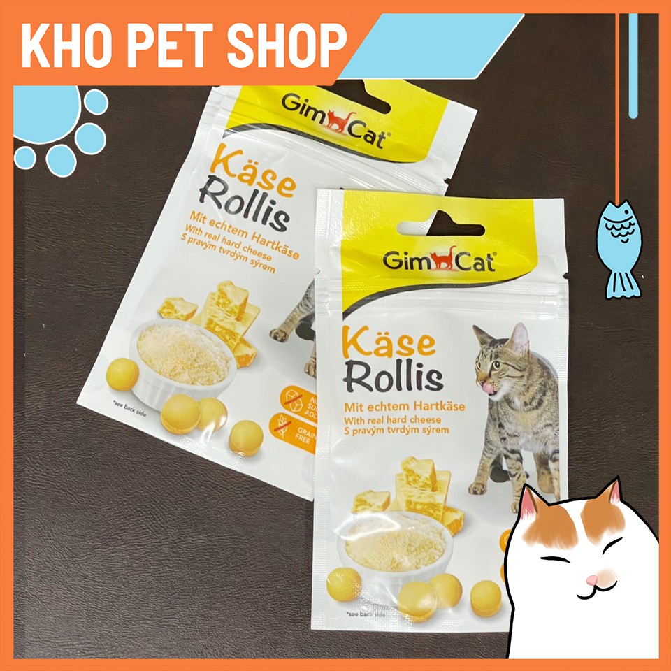 Gimcat Kase Rollis - viên dinh dưỡng vị cheese 40g