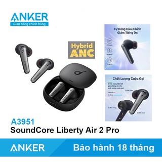 Tai nghe anker bluetooth tws soundcore liberty air 2 pro anc chống ồn chủ động - mã a3951