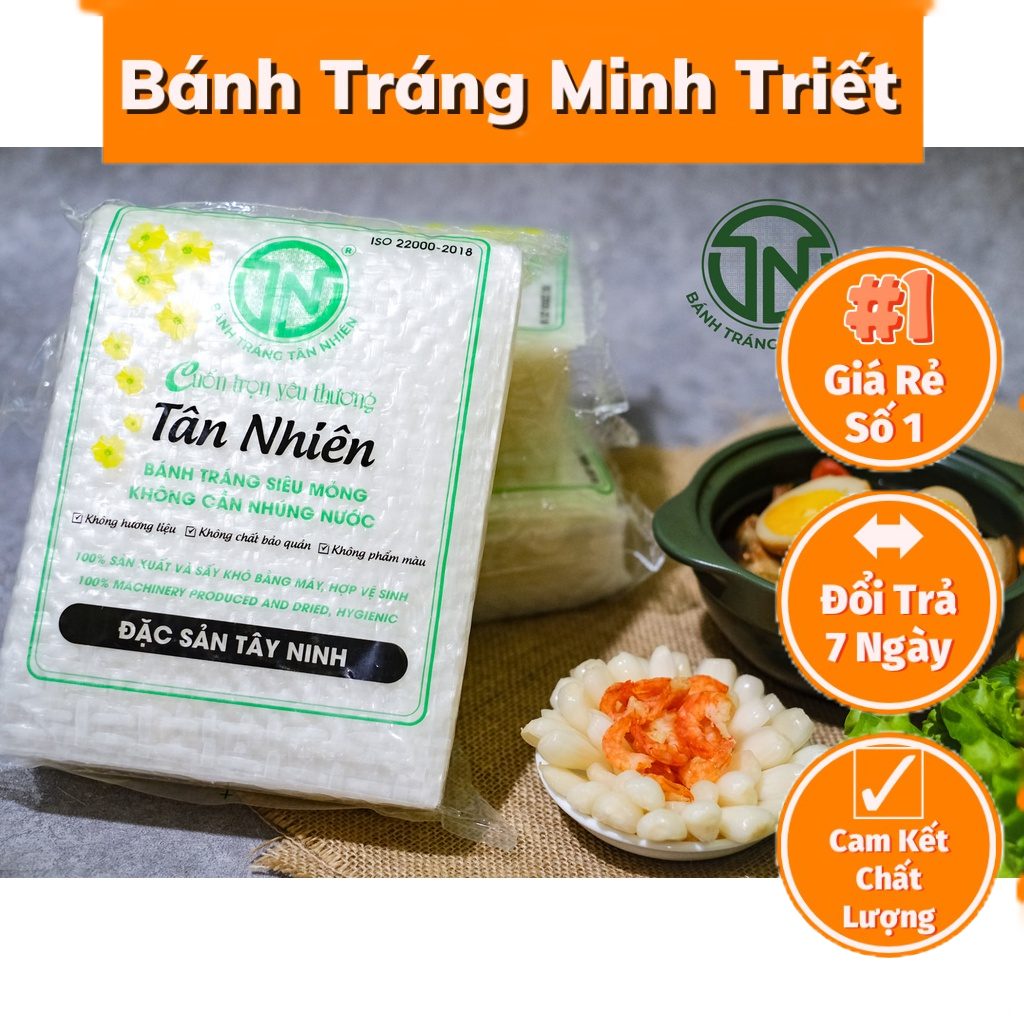 Bánh Tráng Siêu Mỏng Cuốn Thịt Tân Nhiên 470gr - Bánh Tráng Tây Ninh