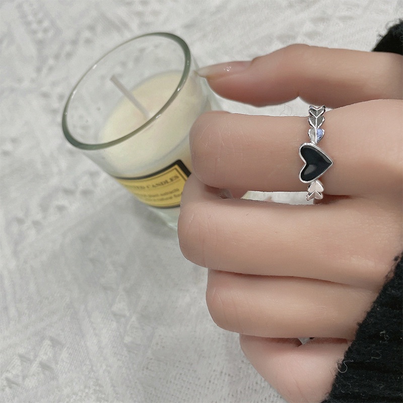 IF ME Bộ Nhẫn Thời Trang Cổ Điển Hình Trái Tim Cho Nữ