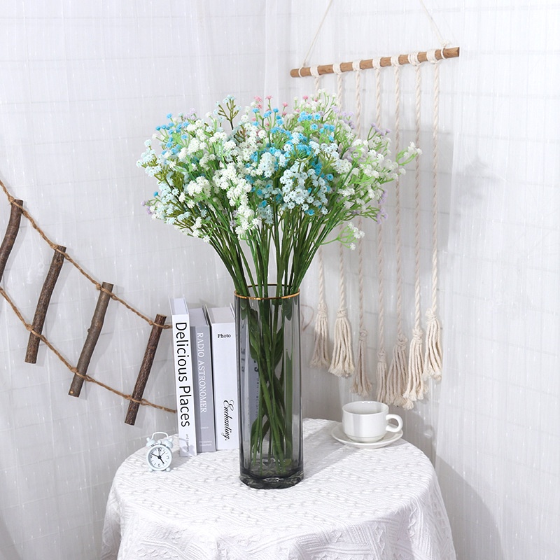 Bó Hoa Gypsophila Nhân Tạo 3 Nhánh Bằng Nhựa Trang Trí Nội Thất/Tiệc Cưới