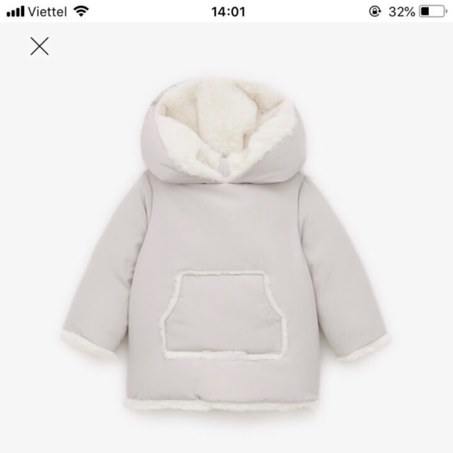 Áo khoác lông thỏ Zara