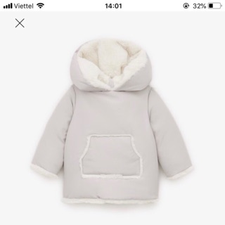 Áo khoác lông thỏ Zara