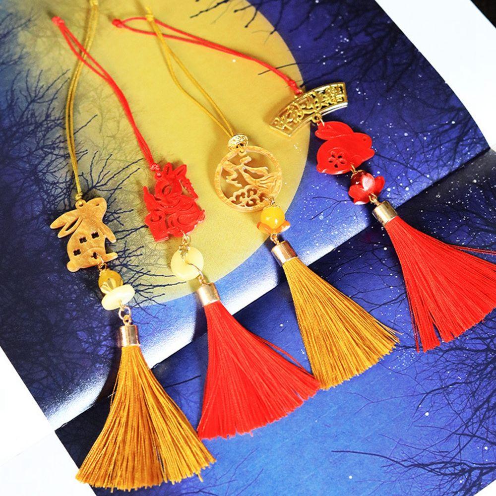 Mặt Dây Chuyền Màu Đỏ Phong Cách Trung Hoa Cổ Điển Độc Đáo Trang Trí Nhà Cửa / Lễ Hội DIY